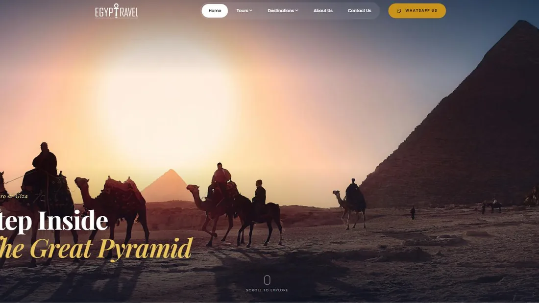 Cinematic travel brand website by Mighty Leap